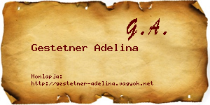 Gestetner Adelina névjegykártya